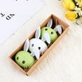 thumbnail image 4 of Chidian Bunny Rabbit Tabletop Ornaments Home Party Table Centerpieces Green and White, 4 of 10