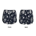 thumbnail image 6 of Goofa Retro Flower Printed Women 2 in 1 Running Shorts,Quick Dry Athletic Workout Shorts,High Waisted Athletic Shorts with Liner Pockets-XX-Large, 6 of 9