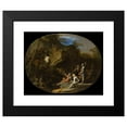 thumbnail image 2 of Salvator Rosa 14x12 Black Modern Framed Museum Art Print Titled - Landscape with Armed Men (circa 1640), 2 of 5