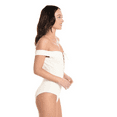 thumbnail image 6 of L*Space CREAM Ridin' High Anja Lace-Up Bandeau One Piece Swimsuit, US 12, 6 of 9