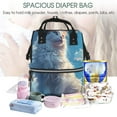 thumbnail image 5 of Fuzoiu Clear Sky Blue Cat Print Diaper Bag Backpack,Baby Essentials Travel Tote,Multi function Waterproof Diaper Bag, Travel Essentials Baby Bag - Unisex, 5 of 6