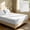 White, variant on Disposable Bedding Set, Fitted Sheet with Pillowcases and Flat Sheet, Breathable Travel Bedding for Hotel Airbnb Camping