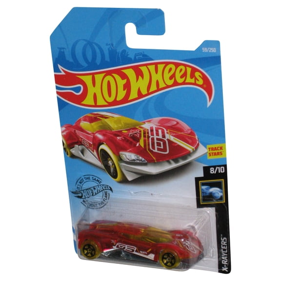 Hot Wheels X-Raycers 8/10 (2018) Red Crescendo Toy Car 59/250