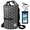Black Y Pattern, variant on Dry Bags Waterproof Floating 10L Dry Sling Bag with Touchscreen Phone Case