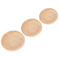 thumbnail image 1 of Light Yellow Bamboo Bread Storage Basket for Home Organization and Serving 12.5 x 10.5 x 3.5 Inches, 1 of 4