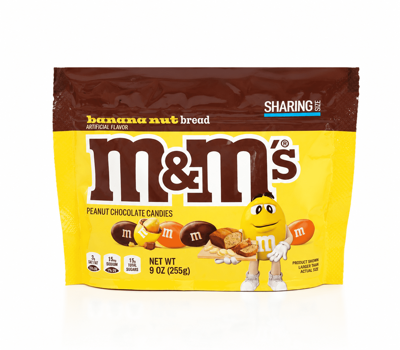 M&M'S Banana Nut Bread Peanut Chocolate Candies Sharing Size 9 oz
