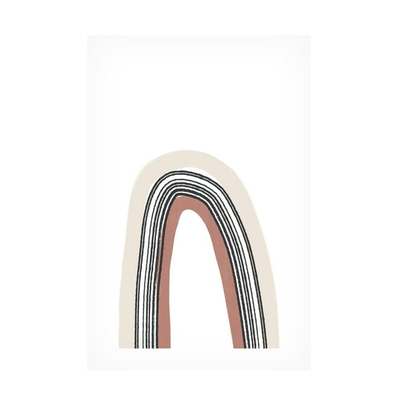 Trademark Fine Art uplusmestudio Textured Rainbow Canvas Wall Art