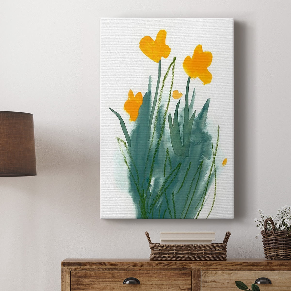 Daffodil Bunch I Premium Gallery Wrapped Canvas - Ready to Hang