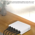 thumbnail image 4 of 2X 5 Port Data Switch,Network Hub,Desktop Ethernet Splitter,Plug & Play Shielded Ports Fanless Quiet,2 x Ethernet Splitter,White, 4 of 7