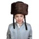 thumbnail image 2 of Gorro de piel Dress Up America High Shtreimel para adulto (marrón), 2 of 3
