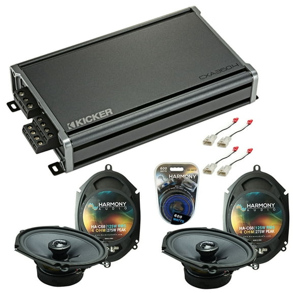 Fits Ford Mustang 1999-2004 Factory Speakers Upgrade Harmony (2) C68 & CXA360.4