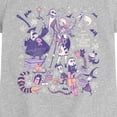 thumbnail image 2 of The Nightmare Before Christmas - Pastel Winter Group - Youth Girls Fitted Short Sleeve T-Shirt, 2 of 4