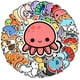 thumbnail image 1 of 50 pegatinas de animales bonitos para niños, paquete variado, pegatinas impermeables para botellas de agua, pegatinas estéticas de dibujos animados para ordenador portátil, para niños, niñas, adolesc, 1 of 5