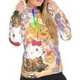 thumbnail image 5 of Lsque Sanrio Pattern Casual Women's Hoodie,Hooded Sweatshirt with Kangaroo Pocket,Pullover Hoodie with Eye-catching Drawstrings-Medium, 5 of 8