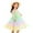 Green, variant on PINQI Formal Baby Girls Dresses Toddler Girls Summer Rainbow Hem Frilly Princess Dress Casual Cake Suspender Rainbow Skirt