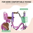 thumbnail image 6 of RULLY 12 Inch Girls Bike with Training Wheels, Purple Kids Bicycle with Basket & Doll Seat for 2 3 4 Years Old Toddlers, Children's Bicycle for Beginners, 6 of 6