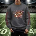 thumbnail image 2 of Chandail en Molleton Mode Homme Rugby Imprimé Col Rond Chaud Confortable Hiver Automne Décontracté Chandail, 2 of 4