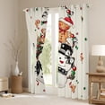 thumbnail image 3 of Feelyou Child Christmas Snowman Blackout Curtains Set of 2 (52x84 Each), Kawaii Gingerbread Man Window Curtains, Retro Xmas Tree Curtains and Drapes, Blackout Curtains Room Decor, 3 of 6