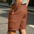 thumbnail image 6 of Havenre Men's Hiking Cargo Shorts Lightweight Athletic Shorts for Outdoor Fishing Camping Loose Fit Casual Summer Drawstring Elasic Waist Golf Short Pants with Multi Pockets, 6 of 10
