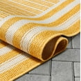 thumbnail image 6 of Well Woven Indoor/Outdoor Runner Rug 2'7" x 9'10" Frankie Yellow Striped Border, 6 of 6