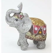 Feng Shui 4" Gray Elephant Figurine Wealth Lucky Figurine Gift & Home Decor