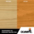 thumbnail image 3 of Olympic Maximum 1 gal. Cedar Transparent Exterior Stain and Sealer in One Low VOC, 3 of 13