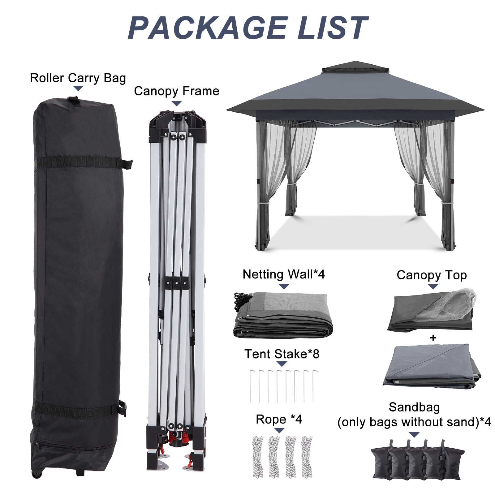 12'x12' Softtop Gazebo, Outdoor Pop Up Gazebo with Mosquito Netting, Party Tent & Shelter with Double Roofs for Gardens, Patios, Lawns