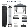 thumbnail image 6 of 12'x12' Softtop Gazebo, Outdoor Pop Up Gazebo with Mosquito Netting, Party Tent & Shelter with Double Roofs for Gardens, Patios, Lawns, 6 of 6