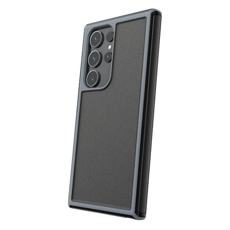 onn. Slim Rugged Phone Case for Samsung Galaxy S23 Ultra 5G - Black/Gray
