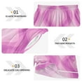 thumbnail image 5 of Women's Satin Pajama Shorts Pink Striped Pattern with Pockets, Elastic Waist Sleep Lounge Shorts, 5 of 7