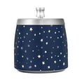 thumbnail image 2 of Stars on A Dark Blue Ashtray with Lid Outdoor Ashtrays for Patio Stainless Steel Ashtray Odorless Smokeless for Home Office Balcony, 2 of 7