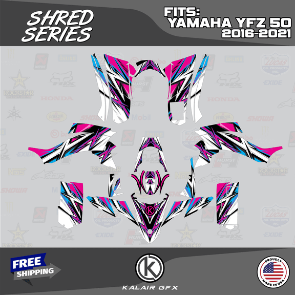 Kalair GFX Graphics Kit for Yamaha ATV YFZ 50 (All Years) Shred Series