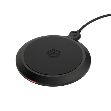 S4 2 Amp Charger Cobble Pro 10W Wireless Charger Fast Charge for iPhone XS X XR 8 6 7 AirPods 2 Samsung s4 s6 s7 s9 s10 s10e Plus Edge Note 5 8 9 Qi Wireless Charging Pad and All Qi-Enabled Phones, Black ()