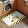 thumbnail image 3 of Yellow Truck 2'x3' Washable Rug, Spring Bees Daisy Honey Black Buffalo Lattice Non-Slip Doormat Area Rugs for Entrance Bathroom Bedsides, StainResistant Carpet for Kitchen Bedroom, Entryway Floor Mat, 3 of 9