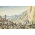 thumbnail image 3 of Harry Morley 14x11 Black Modern Framed Museum Art Print Titled - Pilgrimage of Santa Trinita, Vale Abruzzi Pietra (1900-35), 3 of 5