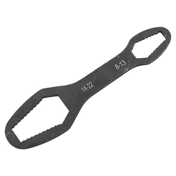 Llave universal de doble cara, resistente, para reparación de tuercas y tornillos, duradera. 158 mm
