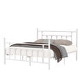thumbnail image 2 of VECELO Metal Platform Bed Frame with Victorian Headboard and Footboard, Full Size, White, 2 of 10