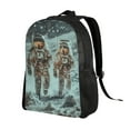 thumbnail image 2 of Cauagu Astronauts On Lunar Mission Print Backpacks,Travel Daypack Casual Laptop Backpack Bookbag Fits 15 Inch Computer for Men Women, 2 of 8
