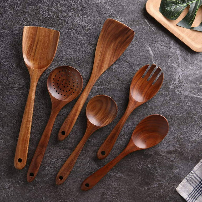 Wooden Spoon Cooking Spoon Set of 7 pcs