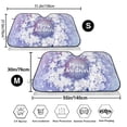 thumbnail image 3 of Balery Round Snow Merry Christmas Print Car Windshield Sun Shade,Windshield Sunshade for Car Pickup Truck SUV Accessories-Small, 3 of 7