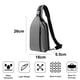 thumbnail image 2 of Dinheiro Bolso de Pecho de Tela de Nylon Mochila a Prueba de Salpicaduras de Gran Capacidad para Hombre Bolso de Pecho para Mujer Gris, 2 of 5