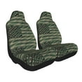 thumbnail image 2 of Yiaed Jungle Green Camo USA Flag Print Car Seat Covers,Universal Auto Seats Protector Fits for Car,SUV Sedan,Truck,Automotive Seat Covers & Accessories-1, 2 of 9