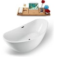 thumbnail image 2 of 75" Streamline N940BL Freestanding Tub and Tray With Internal Drain, 2 of 7