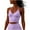 Purple, variant on Ruched Tank Tops for Women Women's Running Sports Fitness Tank Tops Strap Neck Backless Yoga V-Neck Cami Padded Cropped Workout Tank Tops Brown XS