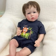 iCradle Lovely Reborn Baby Dolls Boys Adorable 19 inch 48cm Soft Full Body Vinyl Realistic Newborn Baby Doll Boy That Look Real Life Baby Dolls Toy for Kids Ages 3+