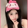 thumbnail image 4 of Sanrio Kuromi My Melody Kawaii Girl Blackout Plush Sleep Eye Mask Eyeshade Peluche Eyepatch Cinnamoroll Pompompurin Holiday Gift, 4 of 10