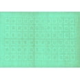 thumbnail image 1 of Ahgly Company Indoor Rectangle Oriental Turquoise Blue Modern Area Rugs, 5' x 8', 1 of 4