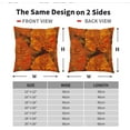 thumbnail image 6 of Burnt Orange Leaf Pillow Covers 20X20 Inch Summer Tropical Monstera Leaves Plant Decorative Pillow Cases Set of 2 Botanical Cotton Linen Throw Pillows Modern Home Decor For Couch Cushion Outdoor, 6 of 6