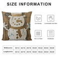 thumbnail image 5 of SHANXI Christmas Decorative Pillowcase Throw Pillow Cover, Farmhouse Merry Christmas for Sofa Bed Room Home Decor 18x18in, 5 of 5
