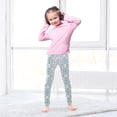 thumbnail image 5 of joogoo Girls' Leggings Bows Floral Yoga Pants 7-8T, 5 of 8